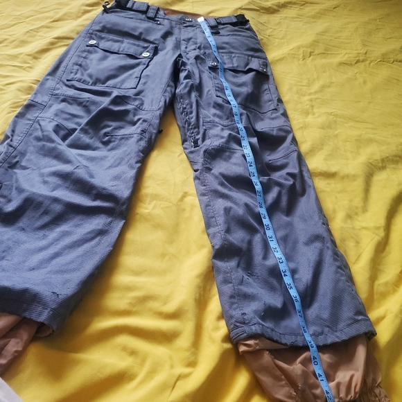 Sessions Ridge Series Gray Snow Snowboad Sport Pants with Recco Reflector - Picture 9 of 12